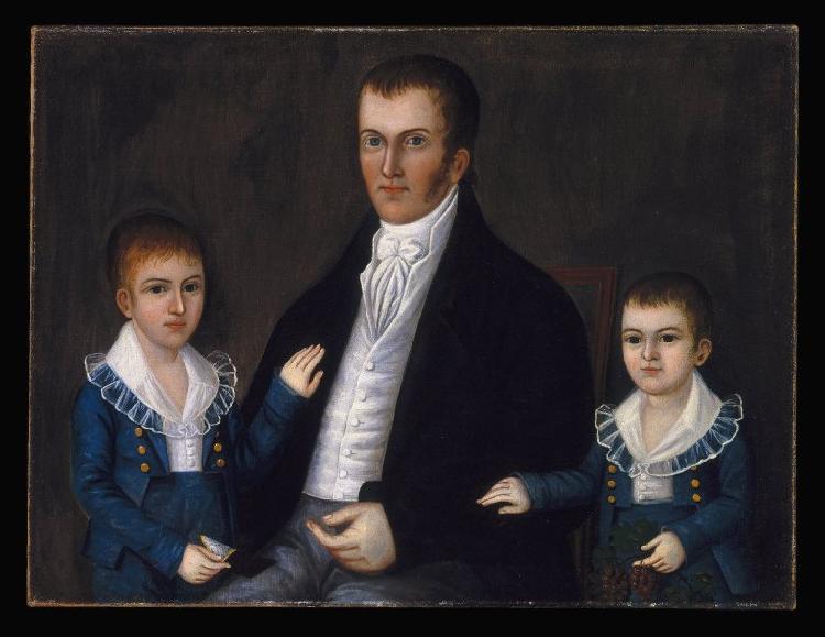 Joshua Johnson John Jacob Anderson and Sons John and Edward oil painting image